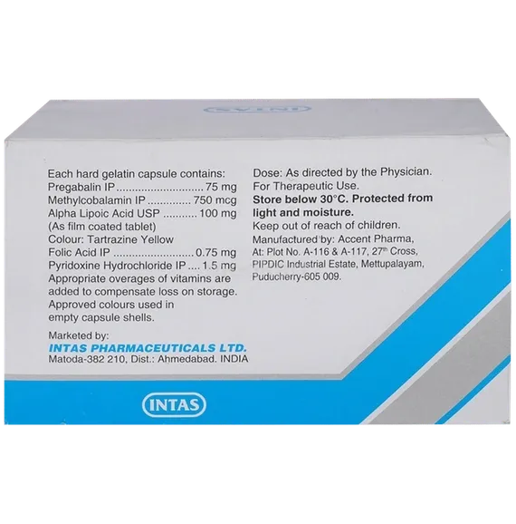 pregabid forte 75mg capsule 10's
